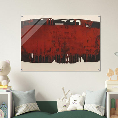 Composition rouille et noire XXV - 1974 - Pierre Soulages Acrylic Print - 70x100 cm / 28x40″ inches | Pierre Soulages Wall Art | Pierre Soulages Prints