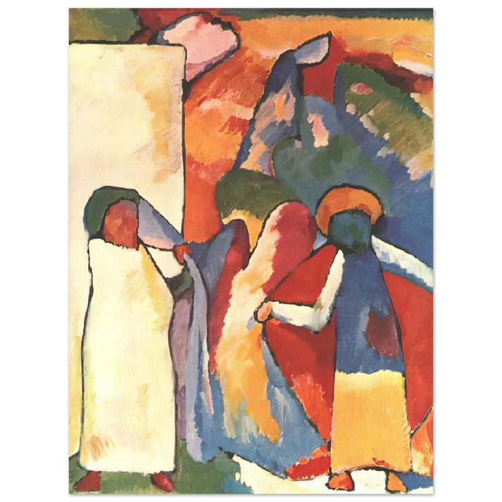 Wassily Kandinsky - IMPROVISATION 6 AFRICAN 1909  75x100 cm / 30x40inches Fine Art Poster