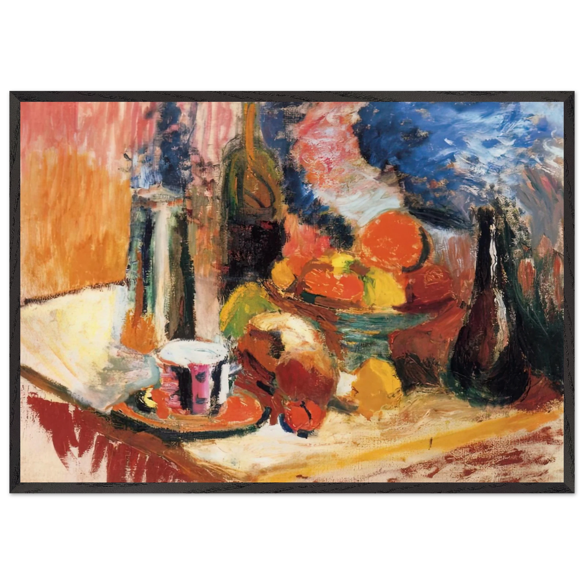 STILL LIFE WITH FRUIT 1896 - Henri Matisse Framed Art Print – Black Wooden Frame - Default Title - -Framed Art Print