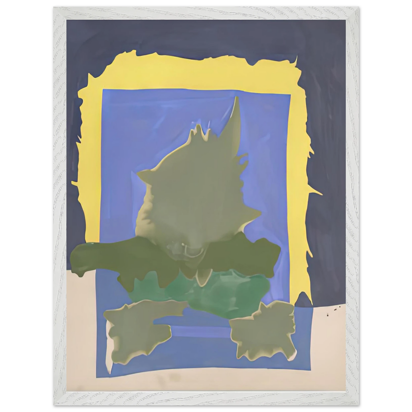 Helen Frankenthaler - Interior Landscape, 1964- Wall Art - 30x40 cm / 12x16 inches - Premium Wooden Framed Poster With Fine Art Paper - Black frame