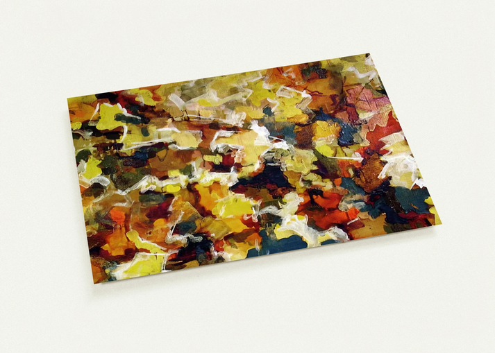 ABSTRACT EXPRESSIONIST AUTUMN SKY 1953 By Audrey Flack Pack of 10 Post Cards | Audrey Flack Post Cards | A6 (10.5 x 14.8 cm) - 4.1 x 5.8 inches