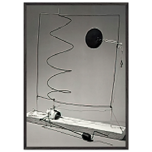 CRANK DRIVEN MOBILE 1932 - Alexander Calder Framed Art Print – Black Wooden Frame - Default Title - -Framed Art Print