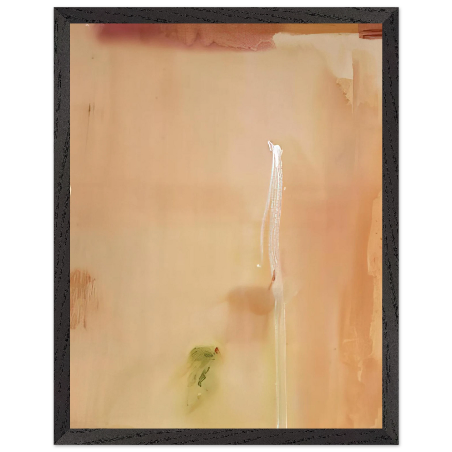 Helen Frankenthaler - Dawn Stroke - 1977 Wall art - 15x20 cm / 6x8 inches - Premium Wooden Framed Poster With Fine Art Paper - White frame