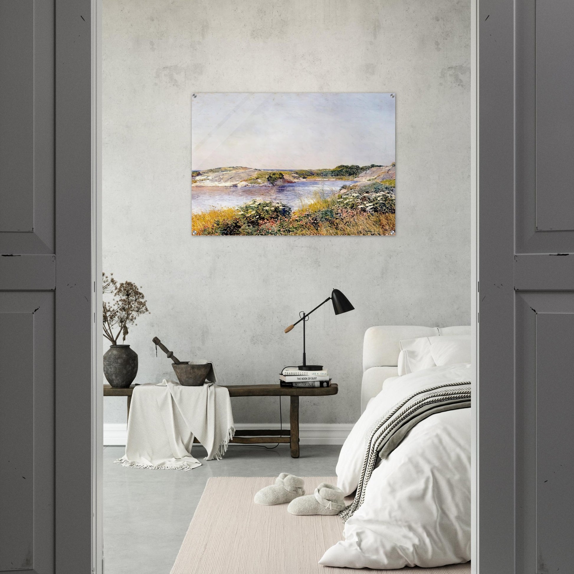 The Little Pond, Appledore - Childe Hassam Acrylic Print - 70x100 cm / 28x40″ inches