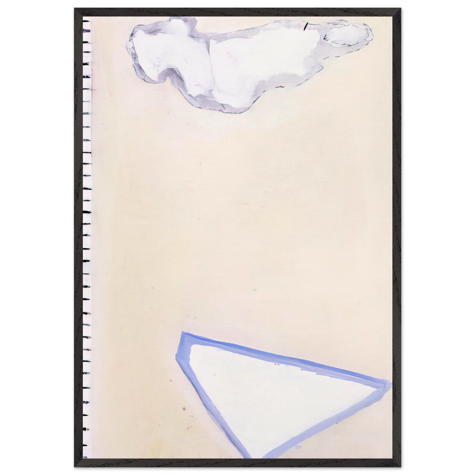 Trap - 2006 N2 - Raoul De Keyser Framed Art Print – Black Wooden Frame - Default Title - -Framed Art Print