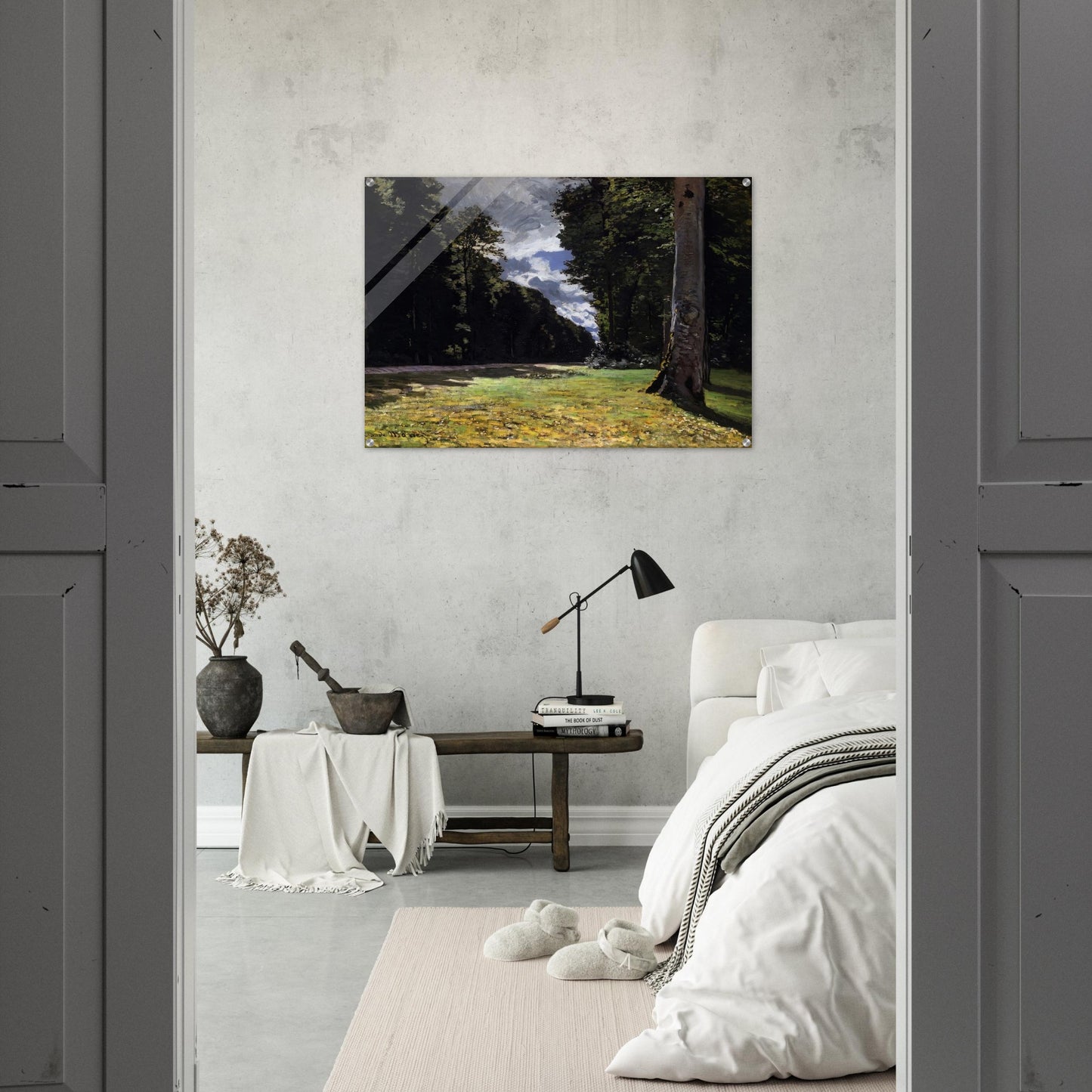 The Pave de Chailly in the Fontainbleau Forest - claude monet Acrylic Print - 70x100 cm / 28x40″ inches