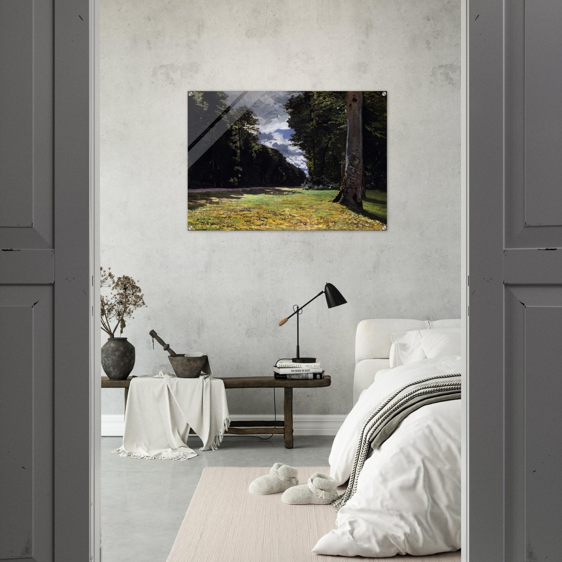 The Pave de Chailly in the Fontainbleau Forest - claude monet Acrylic Print - 70x100 cm / 28x40″ inches