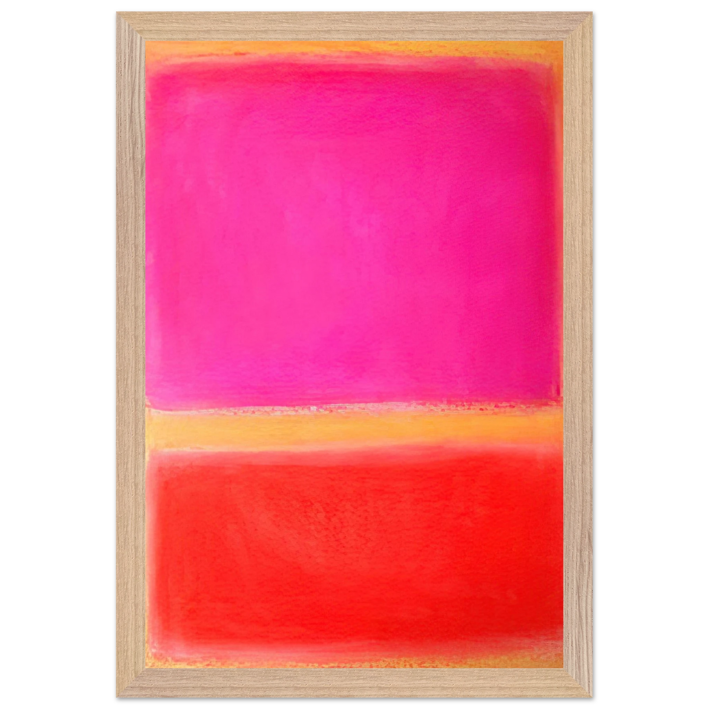 Mark Rothko - Untitled - Color Field Painting Wall Art - 21x29.7 cm / 8x12" - Premium Wooden Framed Poster With Fine Art Paper - White frame