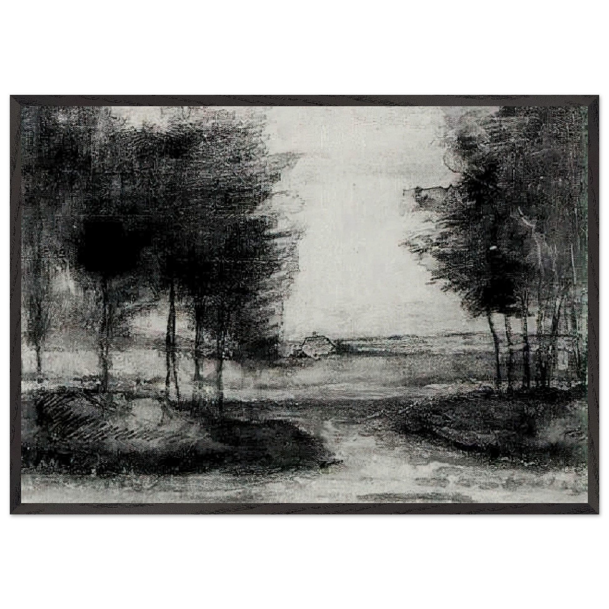 LANDSCAPE N15 - Vincent van Gogh Framed Art Print – Black Wooden Frame - Default Title - -Framed Art Print