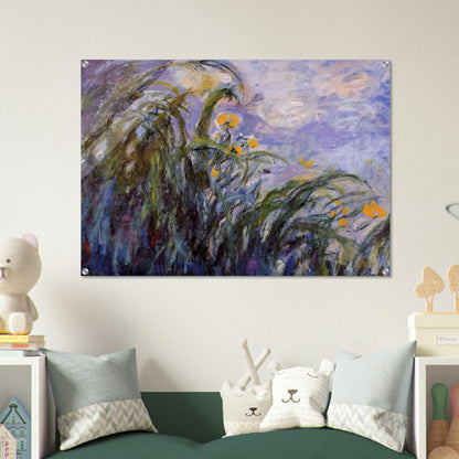 Yellow Irises - claude monet Acrylic Print - 70x100 cm / 28x40″ inches