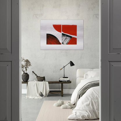 WHO KNOWS THE BEGINNING AND WHO KNOWS THE END II 1976 - BLINKY PALERMO Brushed Aluminum Print - 70x100 cm / 28x40 inches | BLINKY PALERMO Aluminum Print | BLINKY PALERMO Prints