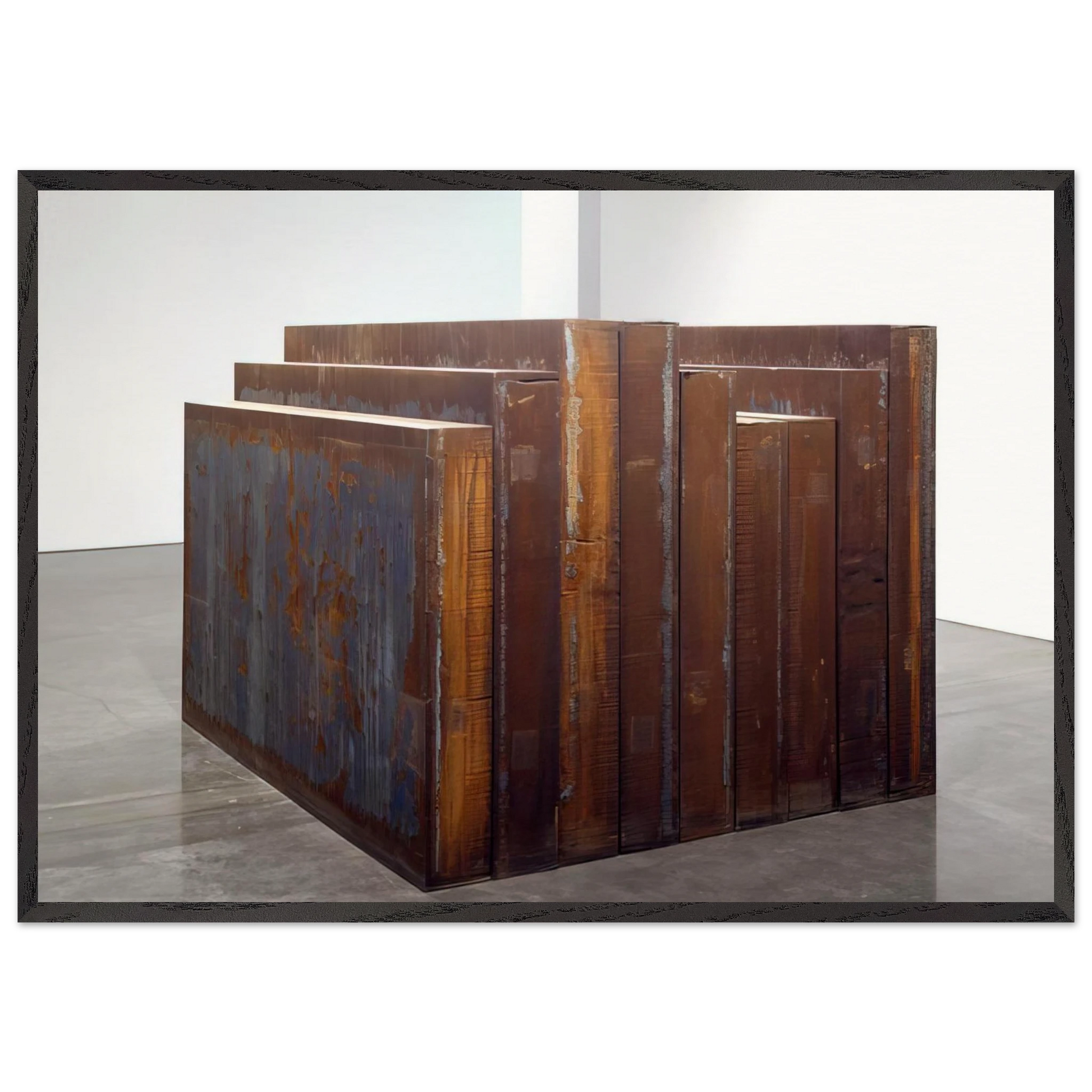 ELEVATIONAL MASS 2006 - Richard Serra Framed Art Print – Black Wooden Frame - Default Title - -Framed Art Print