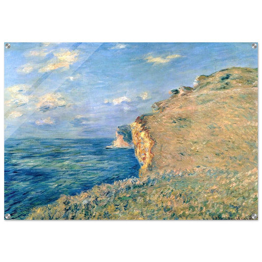 Cliff at Fecamp - claude monet Acrylic Print - 70x100 cm / 28x40″ inches