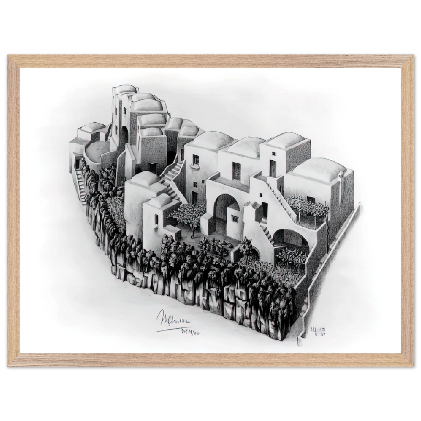 MC Escher - ESCHER (24) Wall Art - 60x80 cm / 24x32 inches - Fine Art Poster - -