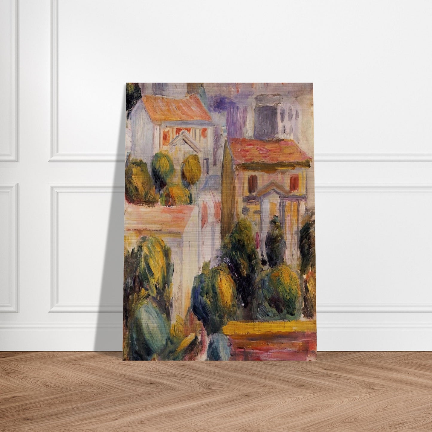 House at Cagnes - Pierre-Auguste Renoir Brushed Aluminum Print - 70x100 cm / 28x40 inches | Pierre-Auguste Renoir Aluminum Print | Pierre-Auguste Renoir Prints