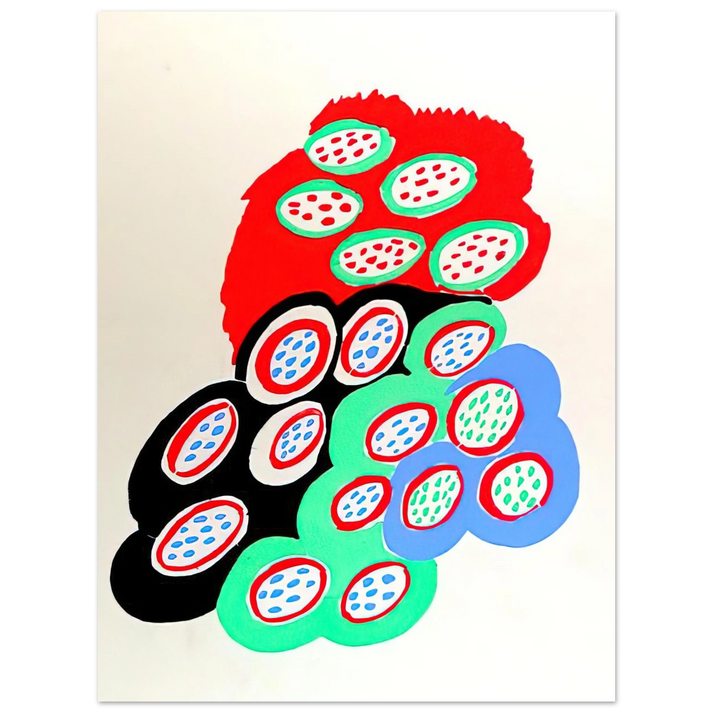 Sonia Delaunay - COMPOSITION 37  75x100 cm / 30x40inches Fine Art Poster