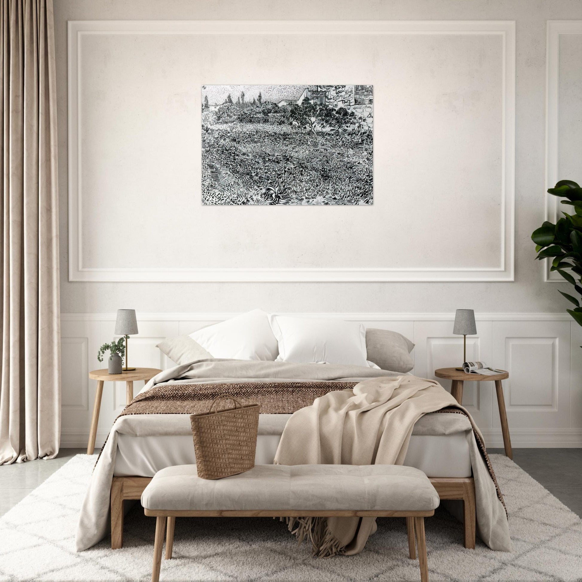 Garden with Flowers - Vincent van Gogh Acrylic Print - 70x100 cm / 28x40″ inches