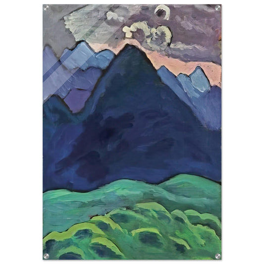 BLAUER KEGELBERG 1930 - Gabriele Munter Acrylic Print - 70x100 cm / 28x40″ inches