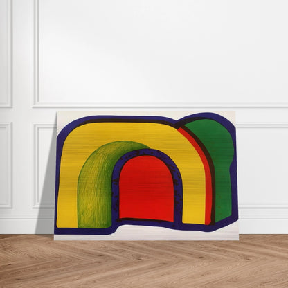 Arch - 1971 - Howard Hodgkin Brushed Aluminum Print - 70x100 cm / 28x40 inches | Howard Hodgkin Aluminum Print | Howard Hodgkin Prints