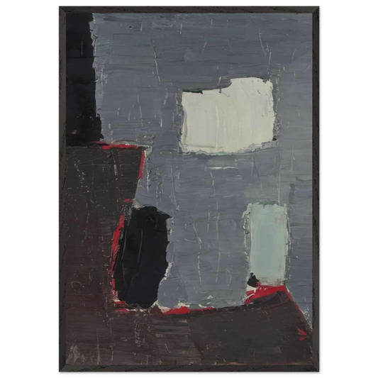 Composition - 1950 - Nicolas de Stael Framed Art Print – Black Wooden Frame - Default Title - -Framed Art Print
