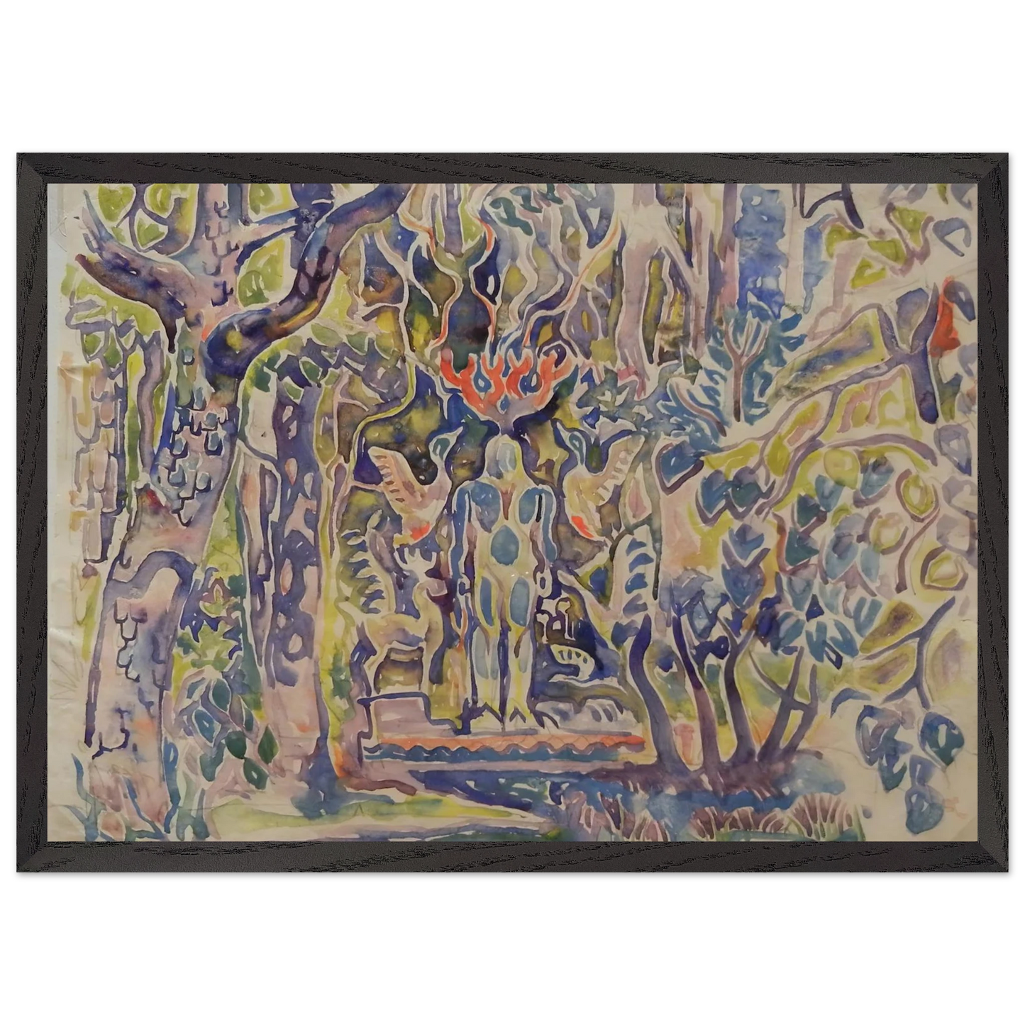 Walter Inglis Anderson - Walter Anderson Wall art - 15x20 cm / 6x8 Inches - Premium Wooden Framed Poster With Fine Art Paper - Black frame