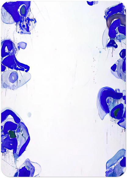 Blue Balls By Sam Francis Pack of 10 Post Cards | Sam Francis Post Cards | A6 (10.5 x 14.8 cm) - 4.1 x 5.8 inches