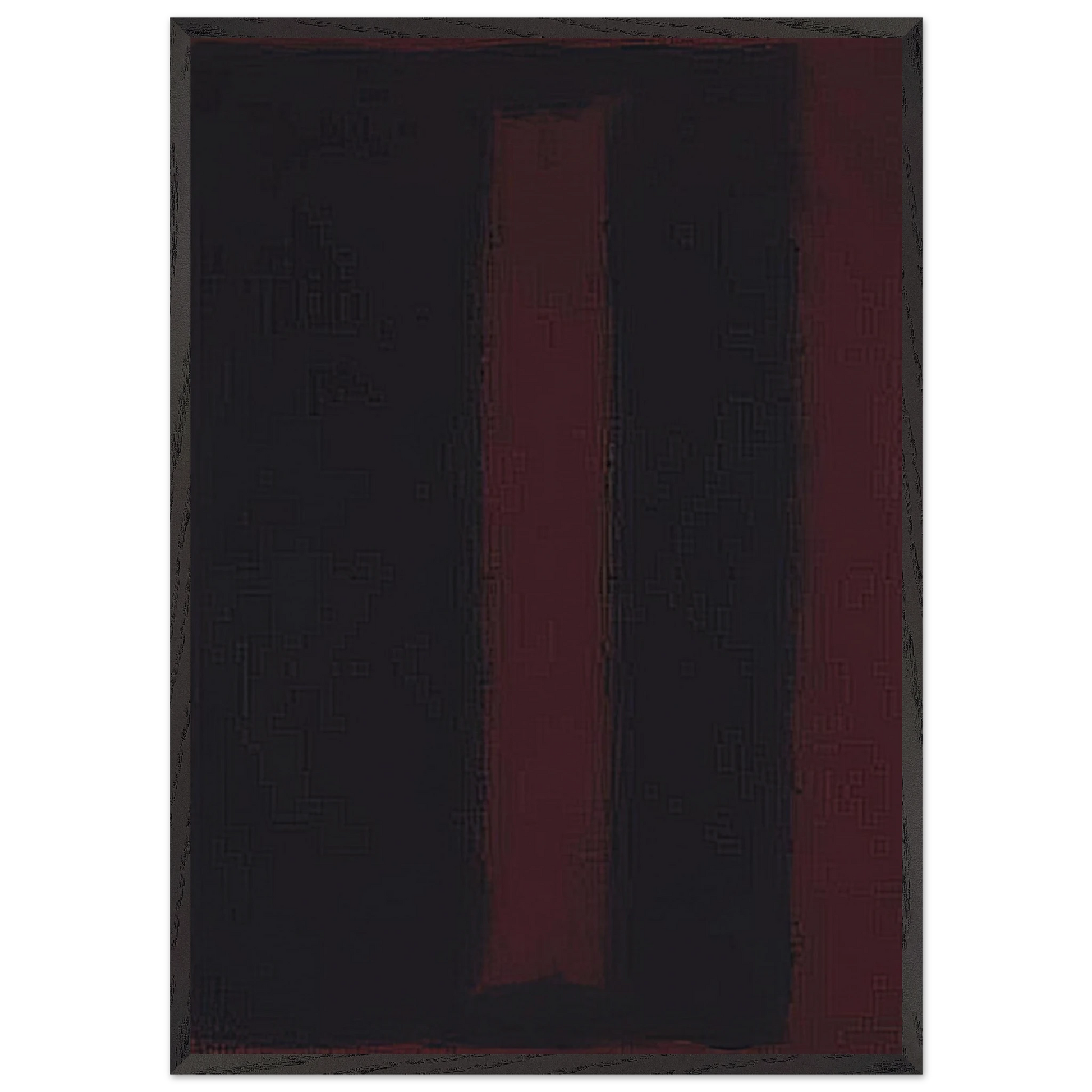 Black on Maroon - 1959 - Mark Rothko Framed Art Print – Black Wooden Frame - Default Title - -Framed Art Print