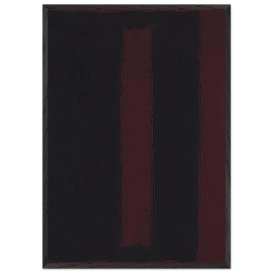 Black on Maroon - 1959 - Mark Rothko Framed Art Print – Black Wooden Frame - Default Title - -Framed Art Print