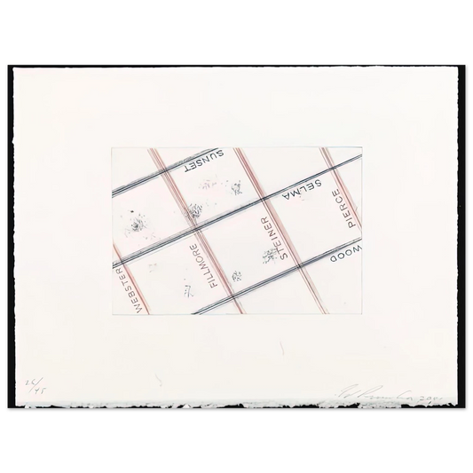 Edward Ruscha - PIERCE FROM LOS FRANCISCO SAN ANGELES PORTFOLIO Fine Art Poster - Default Title