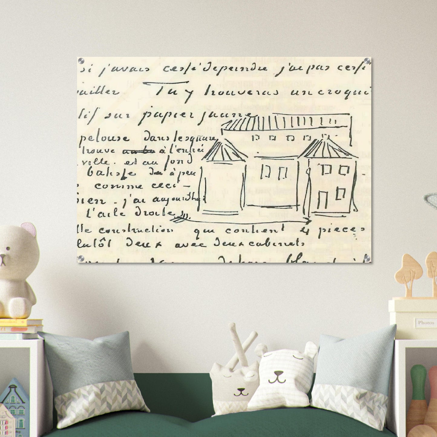 Vincent's House - Vincent van Gogh Acrylic Print - 70x100 cm / 28x40″ inches | Vincent van Gogh Wall Art | Vincent van Gogh Prints