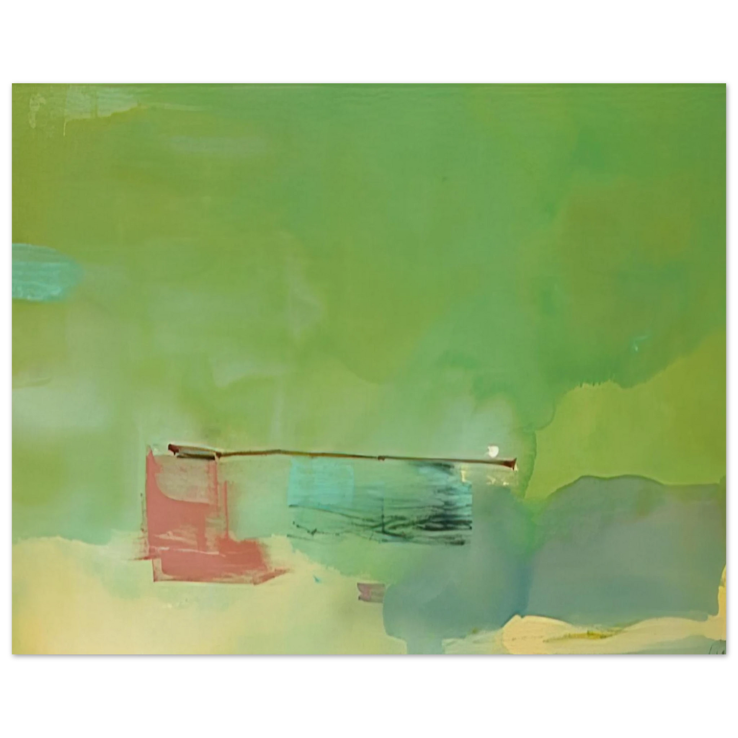Helen Frankenthaler - Springscape - 1975 Wall art - 40x50 cm / 16x20 inches - Fine Art Poster - -
