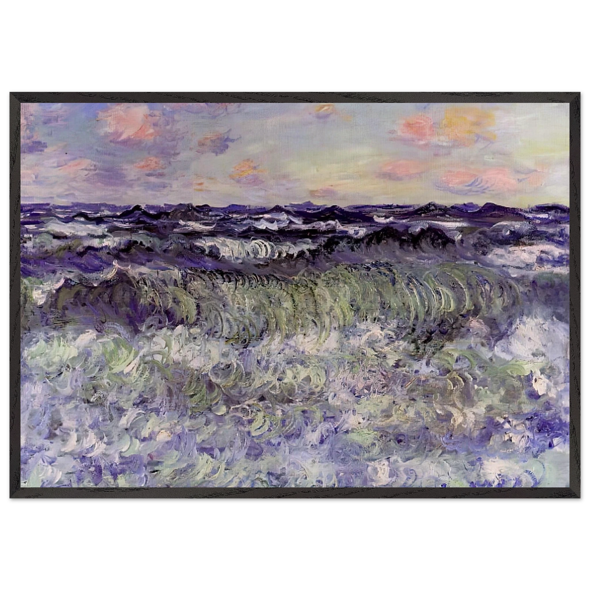 Sea Study - claude monet Framed Art Print – Black Wooden Frame - Default Title - -Framed Art Print