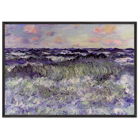 Sea Study - claude monet Framed Art Print – Black Wooden Frame - Default Title - -Framed Art Print