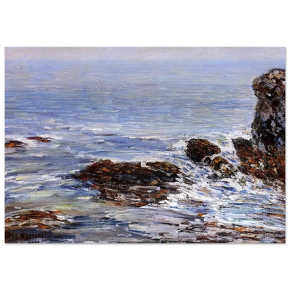 Seascape - Childe Hassam Brushed Aluminum Print - 70x100 cm / 28x40 inches | Childe Hassam Aluminum Print | Childe Hassam Prints