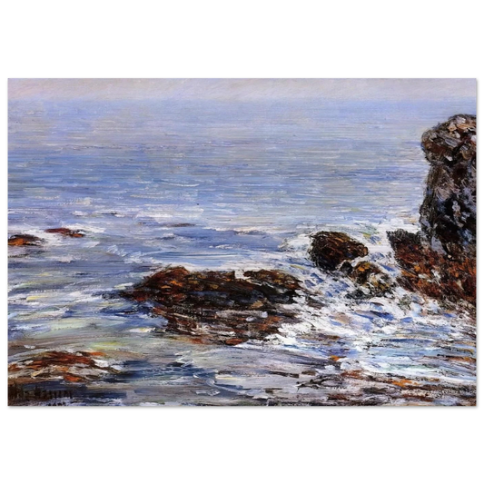 Seascape - Childe Hassam Brushed Aluminum Print - 70x100 cm / 28x40 inches | Childe Hassam Aluminum Print | Childe Hassam Prints