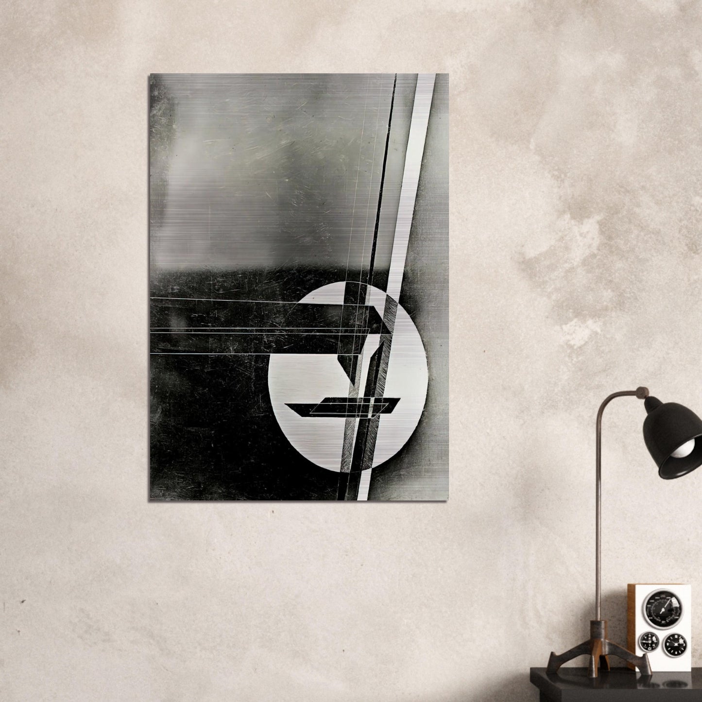 Composition - Laszlo Moholy-Nagy Brushed Aluminum Print - 70x100 cm / 28x40 inches | Laszlo Moholy-Nagy Aluminum Print | Laszlo Moholy-Nagy Prints