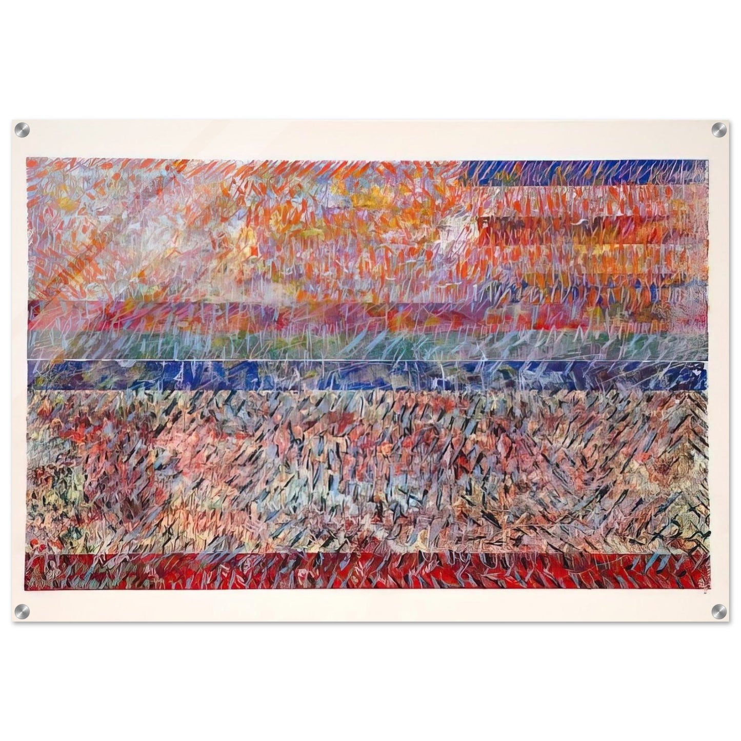 St. Albans - Sam Gilliam Acrylic Print - 70x100 cm / 28x40″ inches | Sam Gilliam Wall Art | Sam Gilliam Prints