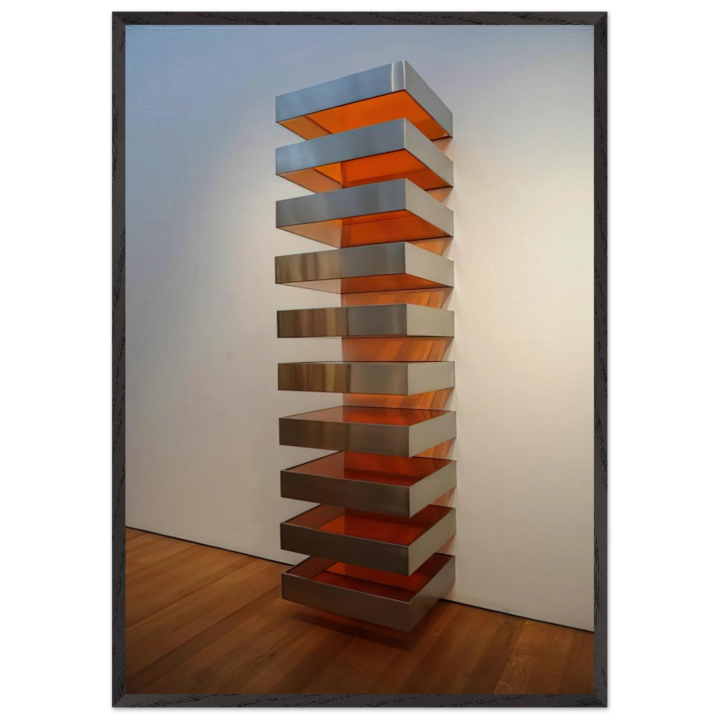 Untitled DSS 120 - 1968 - Donald Judd Framed Art Print – Black Wooden Frame - Default Title - -Framed Art Print