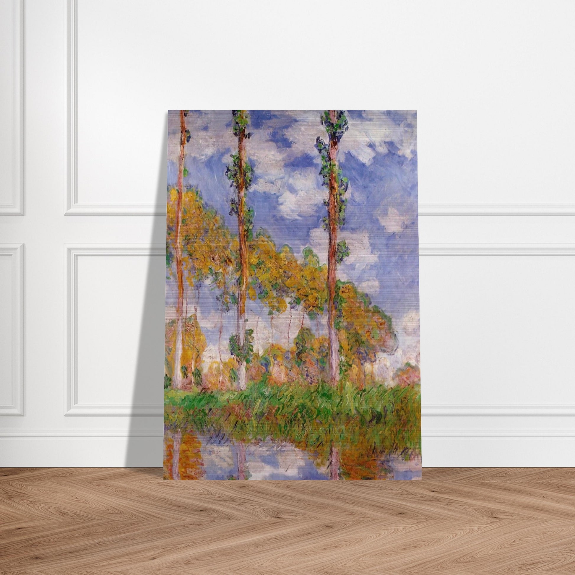 Three Trees in Summer - claude monet Brushed Aluminum Print - 70x100 cm / 28x40 inches | claude monet Aluminum Print | claude monet Prints