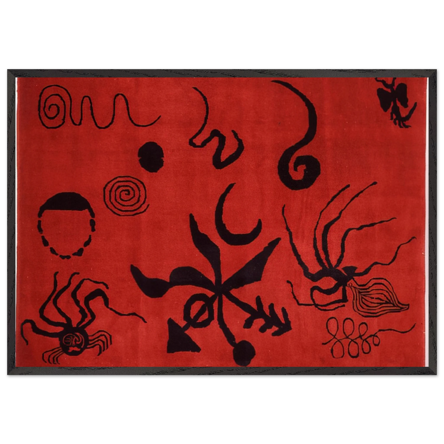 ARAIGNEE 1953 - Alexander Calder Framed Art Print – Black Wooden Frame - Default Title - -Framed Art Print