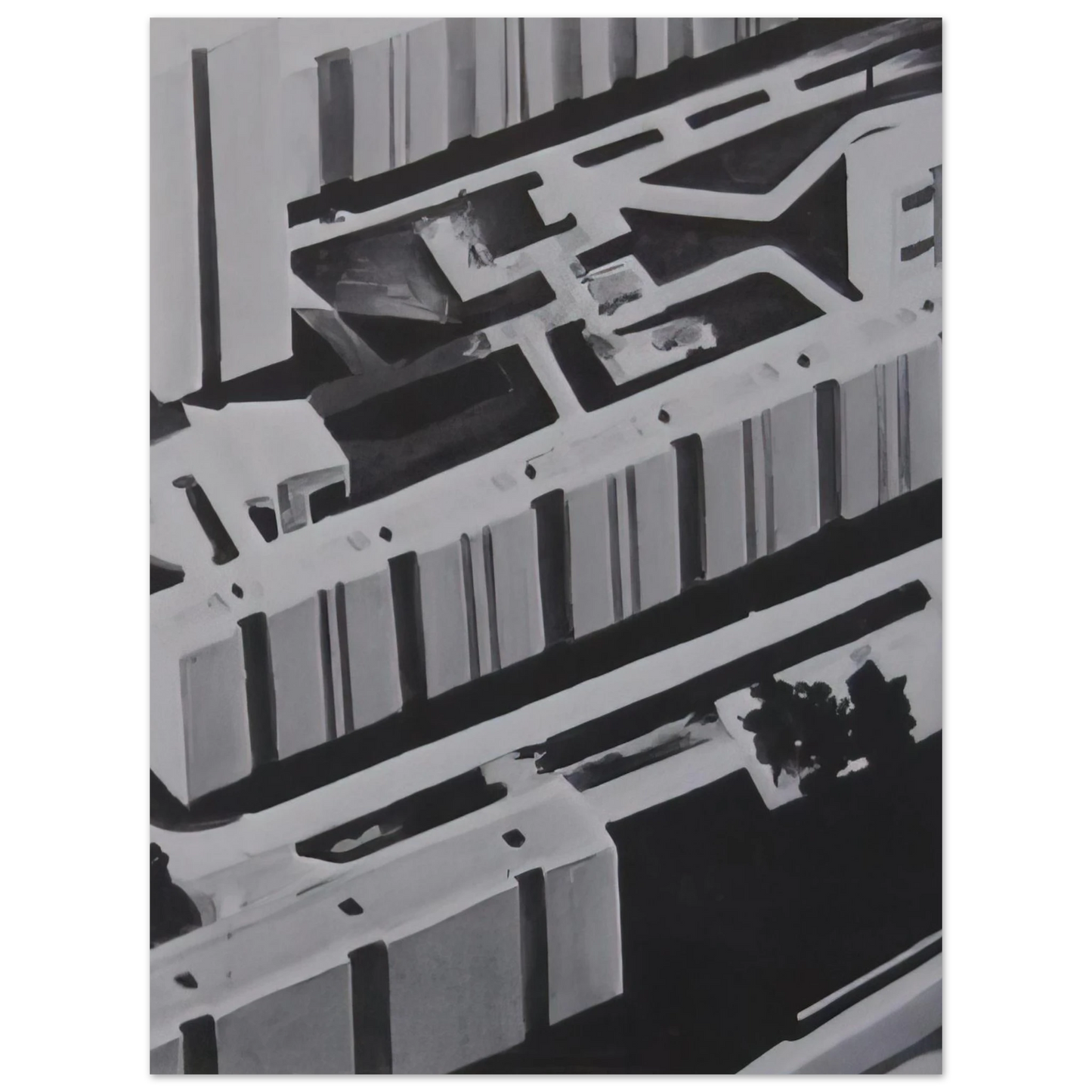 Gerhard Richter - TOWNSCAPE SL 1969 0 Fine Art Poster - Default Title