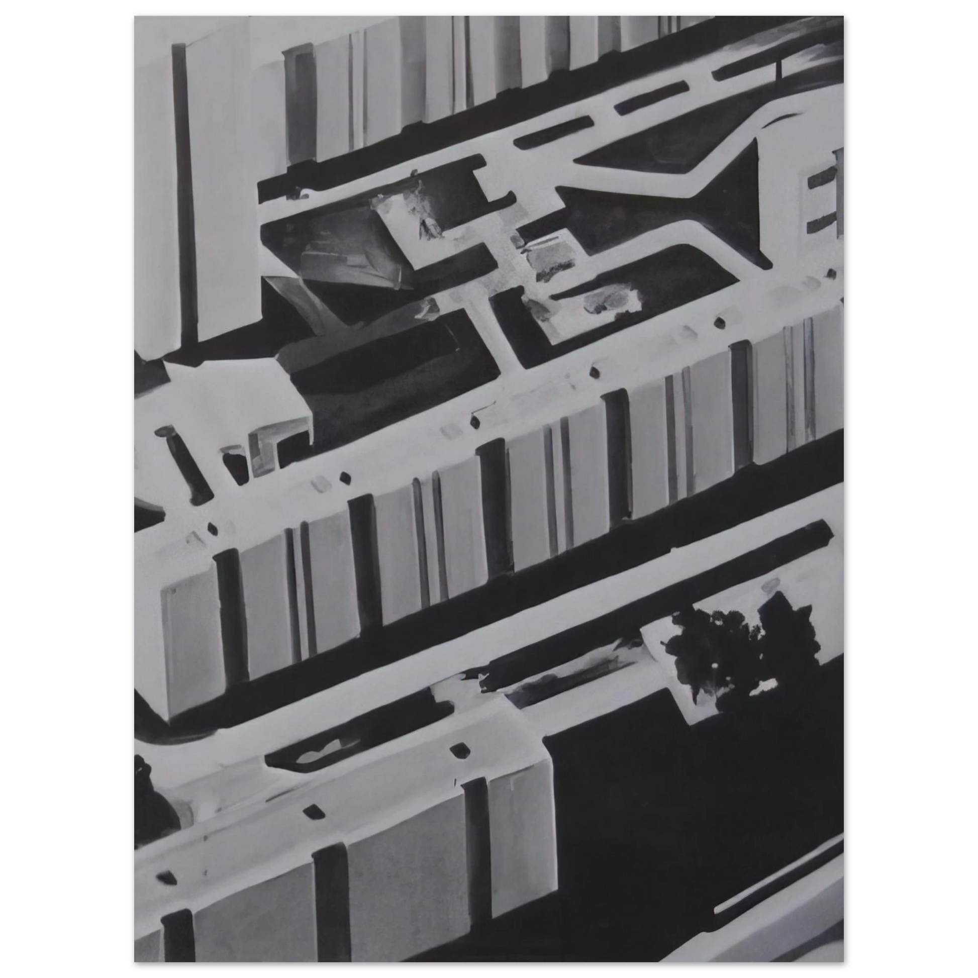 Gerhard Richter - TOWNSCAPE SL 1969 0 Fine Art Poster - Default Title
