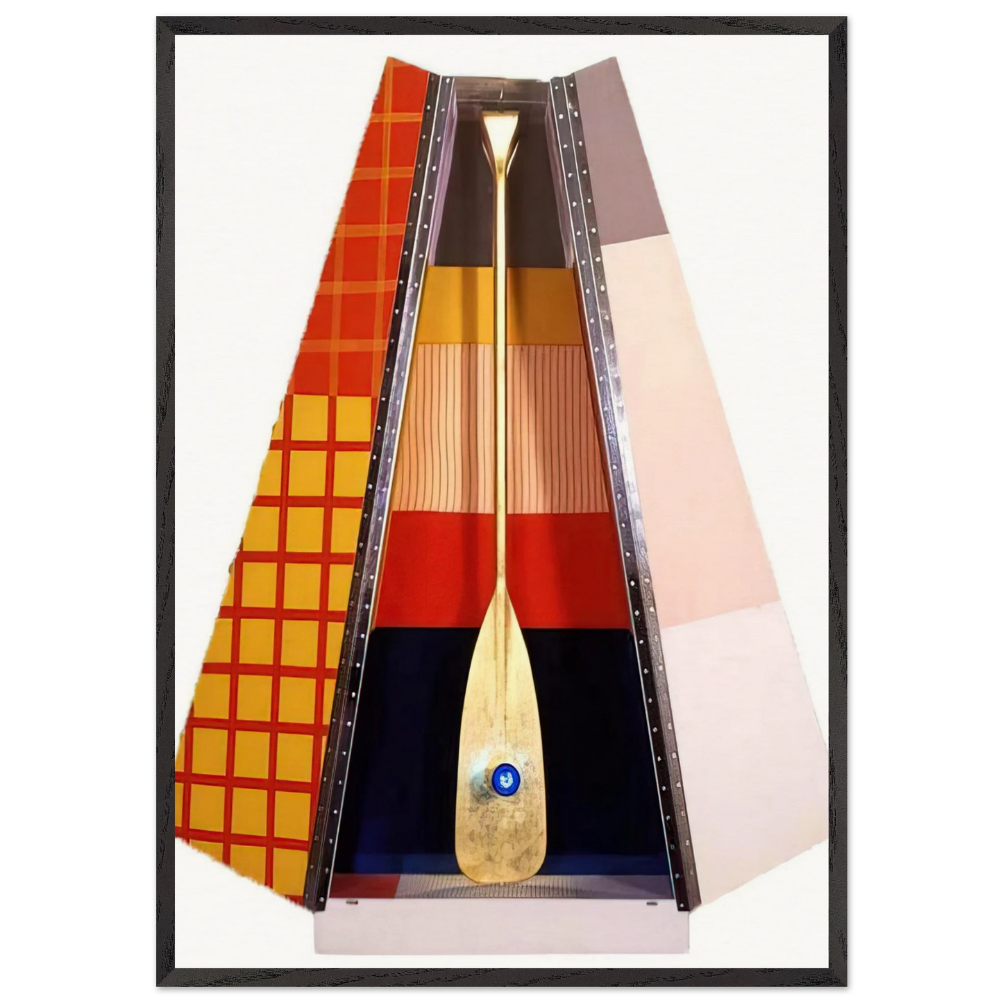 PUBLICON STATION I 1978 - Robert Rauschenberg Framed Art Print – Black Wooden Frame - Default Title - -Framed Art Print