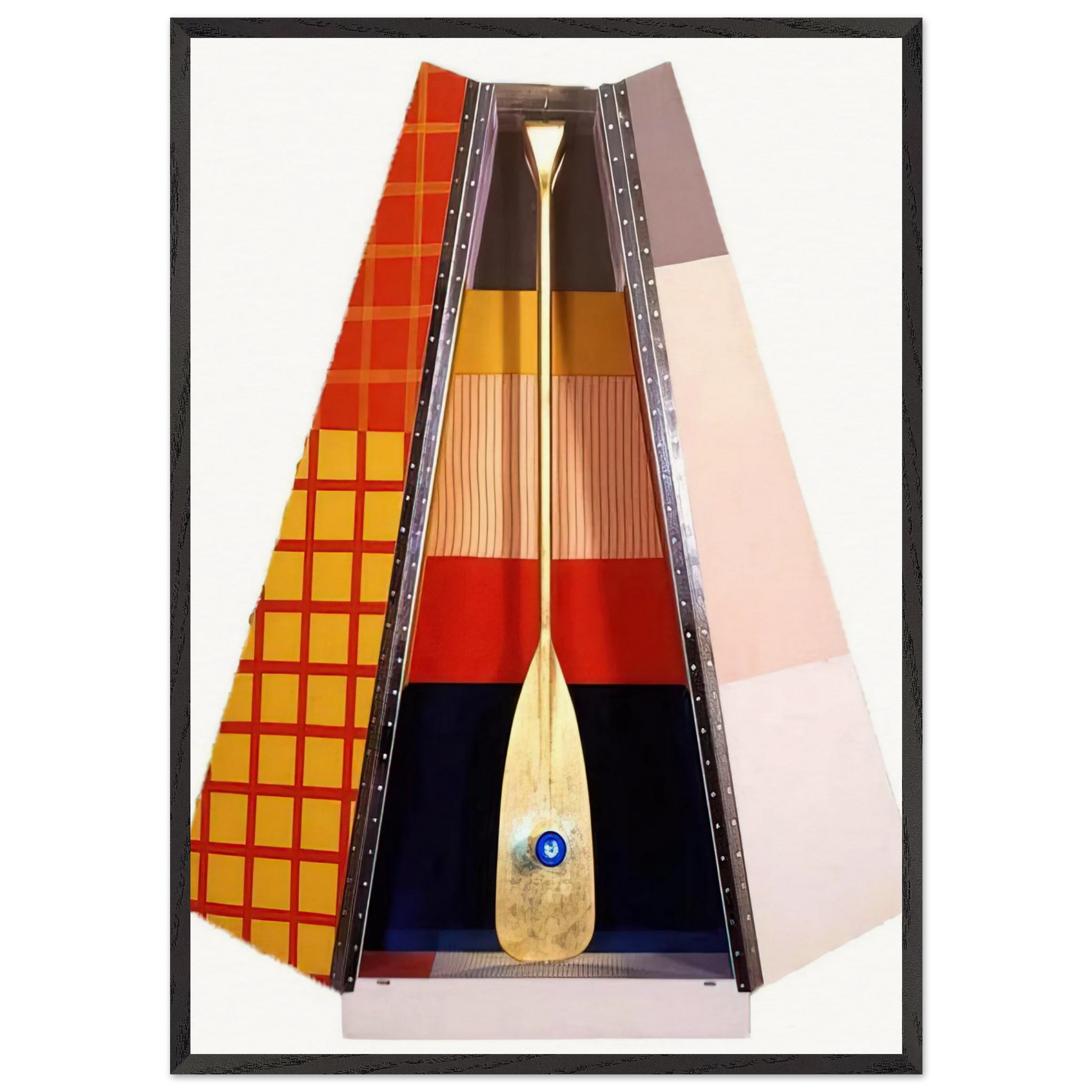 PUBLICON STATION I 1978 - Robert Rauschenberg Framed Art Print – Black Wooden Frame - Default Title - -Framed Art Print