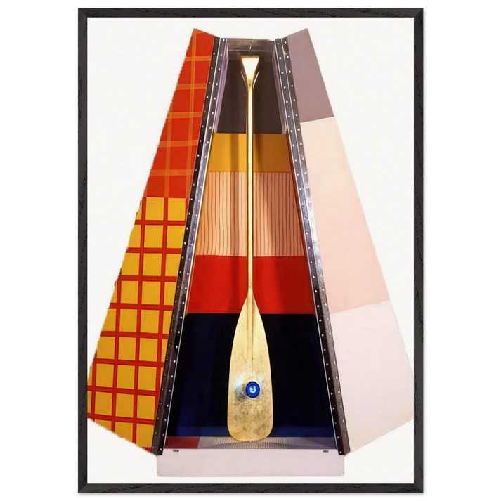 PUBLICON STATION I 1978 - Robert Rauschenberg 70x100 cm / 28x40 inches Framed Art Print – Black Wooden Frame