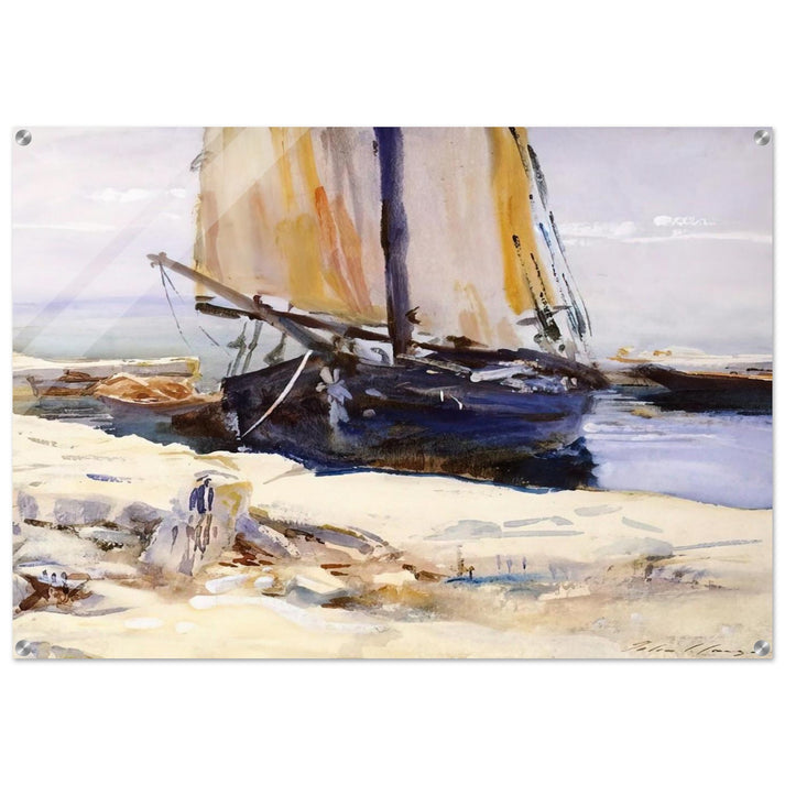 Above Lake Garda at San Vigilio - John Singer Sargent Acrylic Print - 70x100 cm / 28x40″ inches