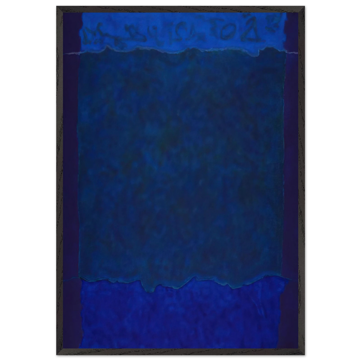 Infinity Fields Lefkada Series - 1980 - Theodoros Stamos Framed Art Print – Black Wooden Frame - Default Title - -Framed Art Print