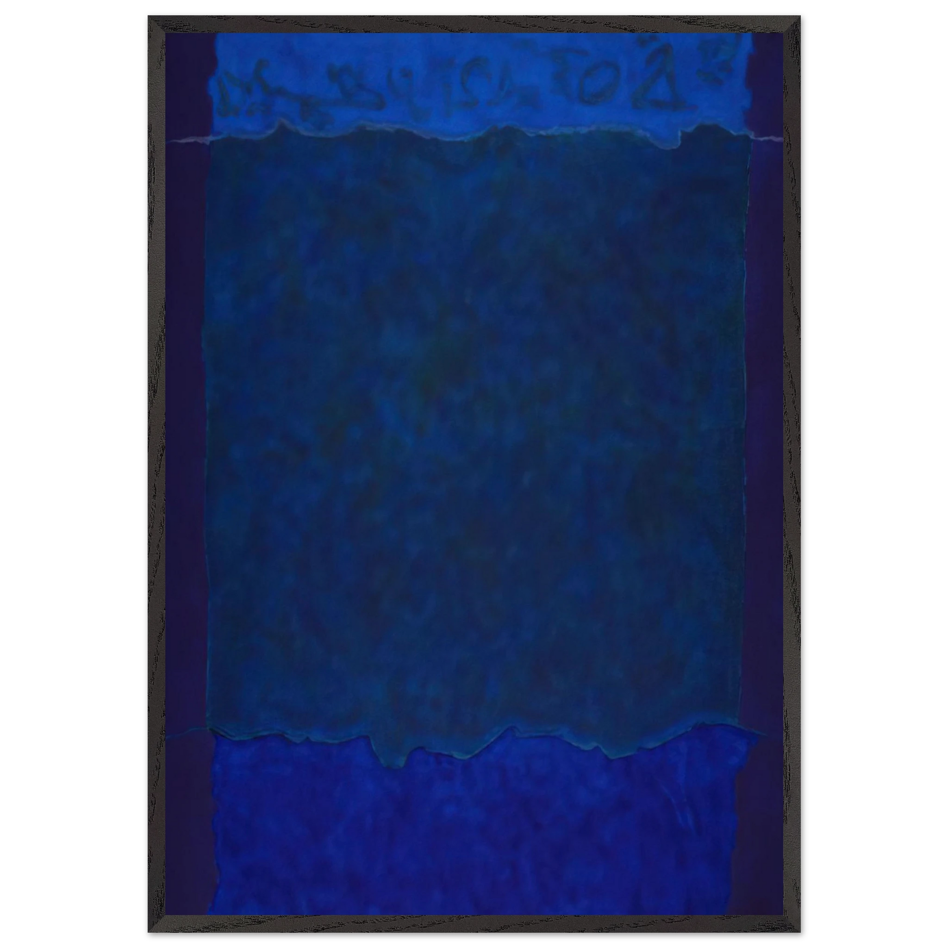 Infinity Fields Lefkada Series - 1980 - Theodoros Stamos Framed Art Print – Black Wooden Frame - Default Title - -Framed Art Print