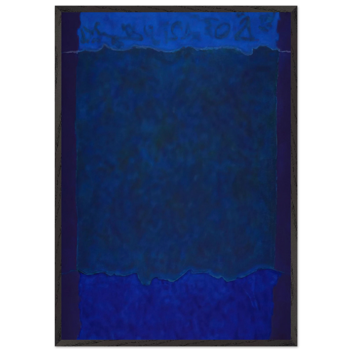 Infinity Fields Lefkada Series - 1980 - Theodoros Stamos 70x100 cm / 28x40 inches Framed Art Print – Black Wooden Frame