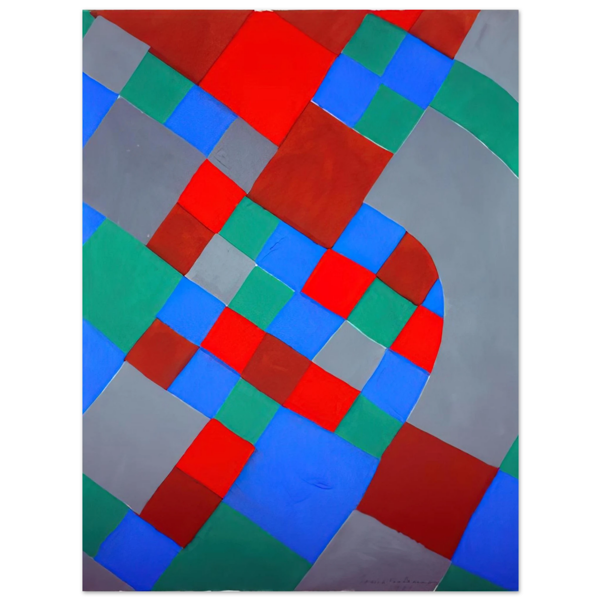 Sonia Delaunay - WORD POETRY POETRY OF COLORS Fine Art Poster - Default Title